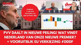 Wat vindt Nederland van Dick Schoof? PVV daalt in nieuwe peiling. Vooruitblik EU verkiezing #DDDF