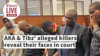 AKA's alleged killers reveal faces in court