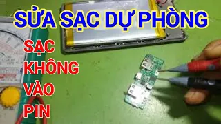 sửa sạc dự phòng sạc không vào pin đơn giản