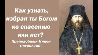 Как узнать, избран ты Богом ко спасению или нет? Преподобный Никон Оптинский.