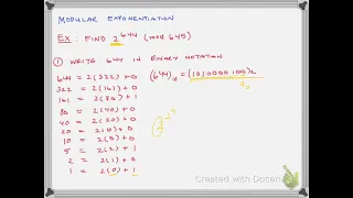 Modular Exponentiation Pt  1 of 2