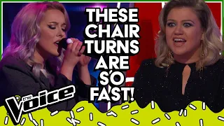 Top 10 INSANELY QUICK😱 chair turns on The Voice!