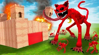 Can EVIL CATNAP Break INTO my FORT?! (Garry's Mod Sandbox)