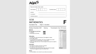 AQA GCSE 8300 2F Nov 2017 Q4
