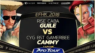 RISE Caba (Guile) vs CYG BST GamerBee (Cammy) - EFHK 2018 Pools - SFV - CPT 2018