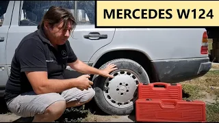 Mercedes Benz W124 - Cómo cambiar el rodamiento de rueda trasera tutorial