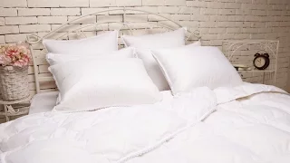 Как делают пуховые одеяла и подушки. Как это сделано.