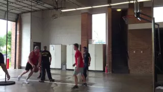 JJ Watt plays Basketball with Houston Fire Dept. Sta. 9 - 6/12/2016