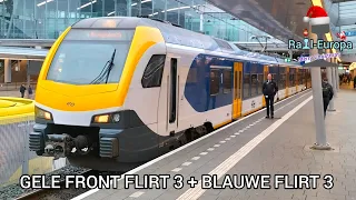 NS Flirt 3 + 3 vertrekt uit Utrecht Centraal richting s'hertogenbosch!