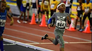 Epic race by 6 year old Maurice Pope 3 | National Champion 800m boys 7-8 division 2019| AAU