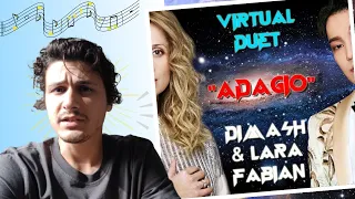 Dimash & Lara Fabian Virtual Duet «ADAGIO - Reaction - Surpriseee!