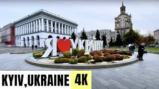 KYIV, UKRAINE 🇺🇦 [4K] CITY CENTRE Walking Tour