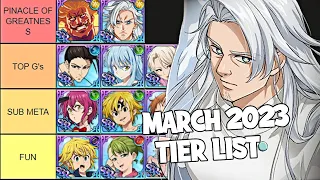The Best Heroes Tier List (MARCH 2023)! Seven Deadly Sins: Grand Cross