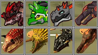 Dinosaur Simulator + Dino Robot Corps - Cartyranno + Triceratops + Magma Spino + Euoplocephalus