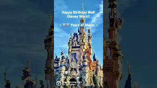 Happy Birthday Walt Disney World! 51 Years of Magic!