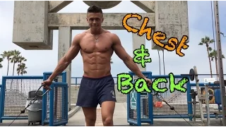 Workout Fitness Model 18 Yr Old Teen Bodybuilder Mike Muscle Beach Styrke Studio NFL HBO