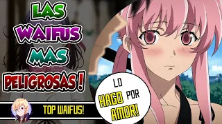 si las VES solo CORRE! | TOP WAIFUS YANDERE