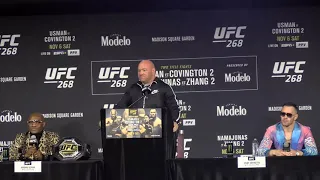 UFC 268 Usman Vs Covington 2 Press Conference LIVE