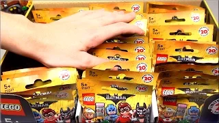 LEGO Minifigures Бэтмен обзор и коробка всех минифигурок