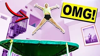 Giant Trampoline Inside My House! Ultimate Truth Or Dare Challenge