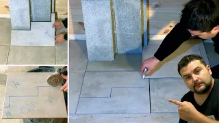 How to trace and cut a tile - Layering technique
