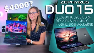 The $4000 Dual Screen Laptop - ASUS ROG Zephyrus Duo 15 Review (Intel Core i9, RTX 2080 SUPER)