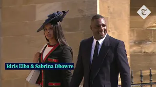 Royal Wedding: David Beckham and George Clooney arrive at St.George's Chapel