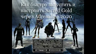 Как быстро настроить графику в SACRED GOLD через Adrenaline 2020