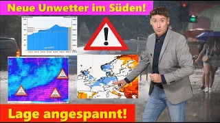 BÖSE PROGNOSE! Hochwasser 2.0: Gewitter mit Sturzfluten, bis 90 Liter Regen am Wochenende! Juni kalt