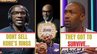 Shannon Sharpe and Gilbert Arenas say Kobe Bryant parents are BROKE. Must sell Kobe rings to survive