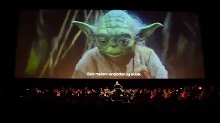 Star Wars V Live In Concert. Julian Bigg conducts Stockholm Concert Orchestra, Spektrum Arena, Oslo.