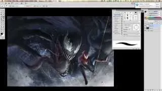 How To Draw Spiderman VS Venom - Using The Lasso Tool