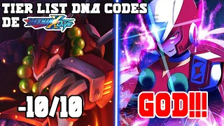 MEGAMAN X DIVE | TIER LIST DNA CODE MEGA MAN X DIVE