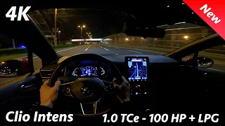 Renault Clio 5 2021 - Night POV test drive & FULL review in 4K | LED Headlights test night