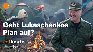 So schleust Belarus Menschen an die EU-Grenze | ZDFheute live