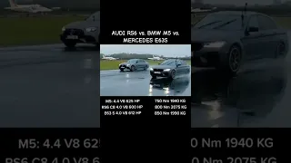 Audi RS6 C8 vs. BMW M5 Competition vs. Mercedes-Benz E63S AMG 🔥 Credit to: @carwow