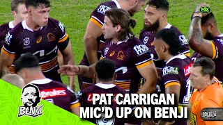 Benji and Kieran Foran take a look at Pat Carrigan mic'd up!  | Benji | FOX League