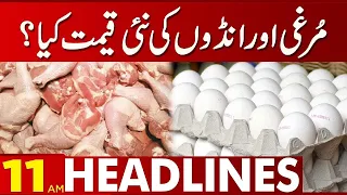 Latest Price Of Chicken And Eggs | 11 Am Headlines | 21 June 2023 | Lahore News HD