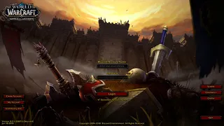 WoW Battle for Azeroth: Login Screen