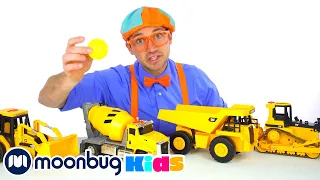 🟠 Blippi Aprende Cores com Veículos 🔵 | 3 HORAS DE BLIPPI | Vídeos Educativos em Português