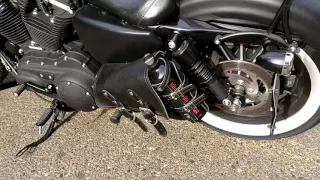 My 2014 Iron 883 Bobber Style whitewalls and 12 inch apes