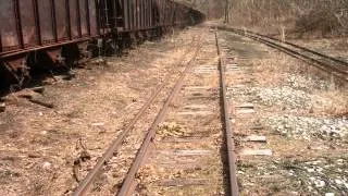 East Broad Top yard remains at Mount Union, PA 3-22-13