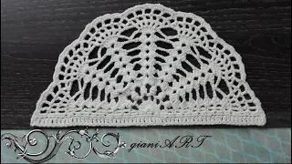 How to Crochet Half Circle Doily pattern