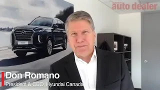 Don Romano, President & CEO Hyundai Canada signs Black North Initiative's CEO Pledge
