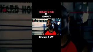 Bernard Hopkins On Longevity #boxing #bhop #boxinglife