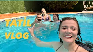 TATİLDE BİRGÜN VLOG / SOĞUK HAVADA HAVUZA GİRDİK