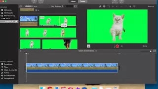 How to use the green screen in iMovie.