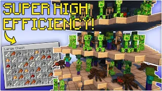 High Efficiency Mob Farm | Minecraft 1.19 Tutorial