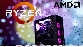 pc build without RTX😭😭😭..AMD Ryzen 5 3600 Asus b450 f AORUS RGB 16GB 3200MHz time lapse.55000 50k pc