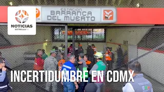 Caos en la estación del Metro Barranca del Muerto